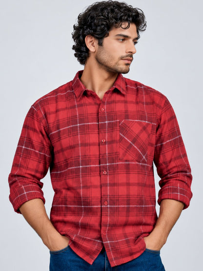 Plaid: Electric Red - Shirt | MyDesignation