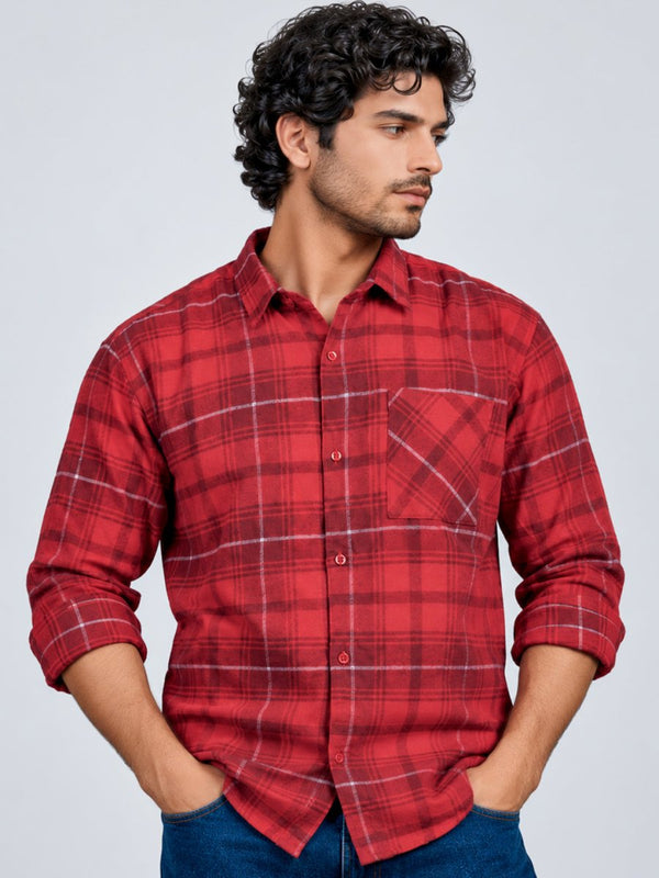Plaid: Electric Red - Shirt | MyDesignation