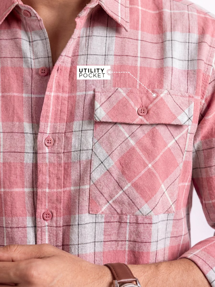 Plaid: Flamingo - Shirt | MyDesignation