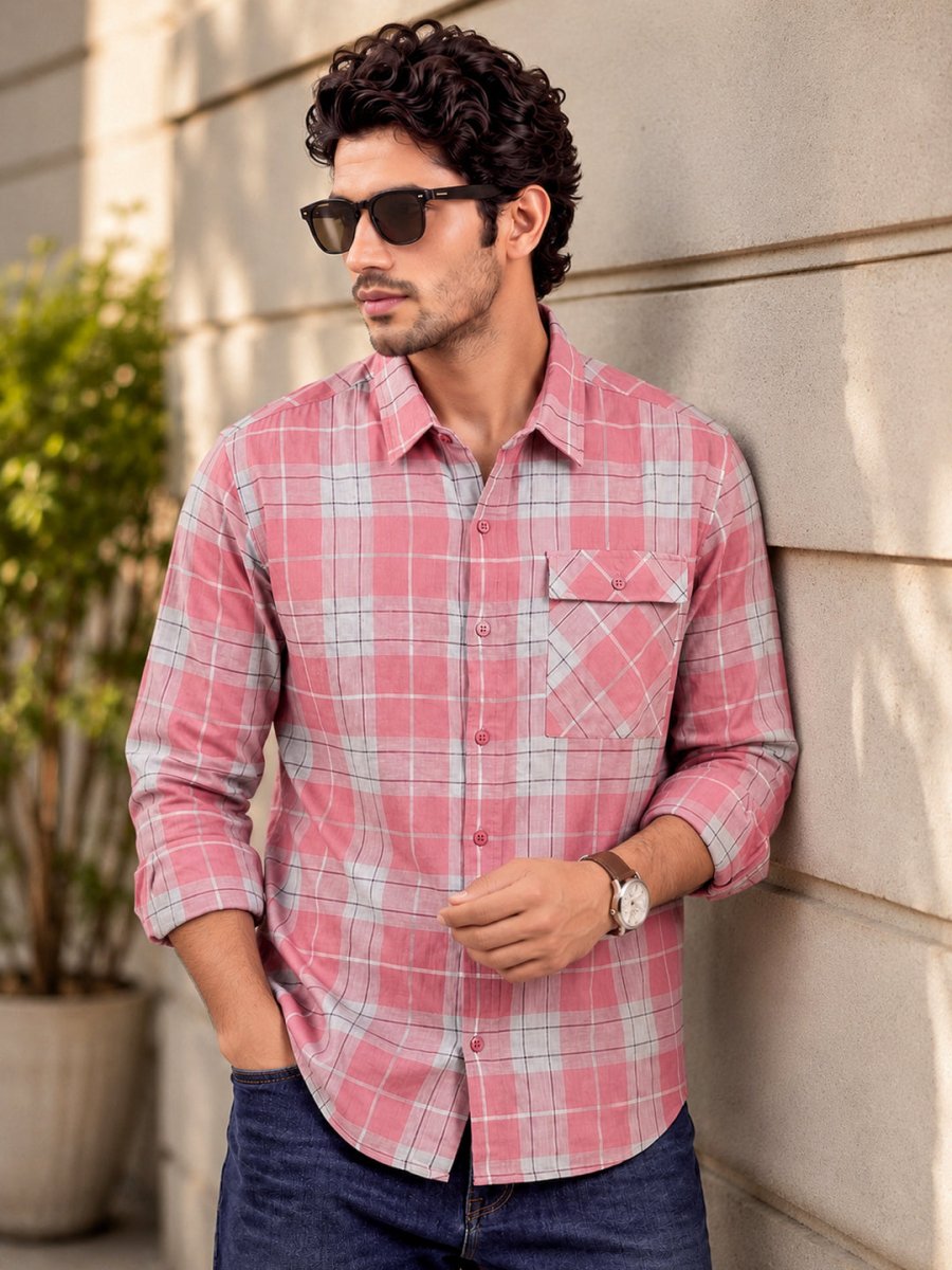 Plaid: Flamingo - Shirt | MyDesignation