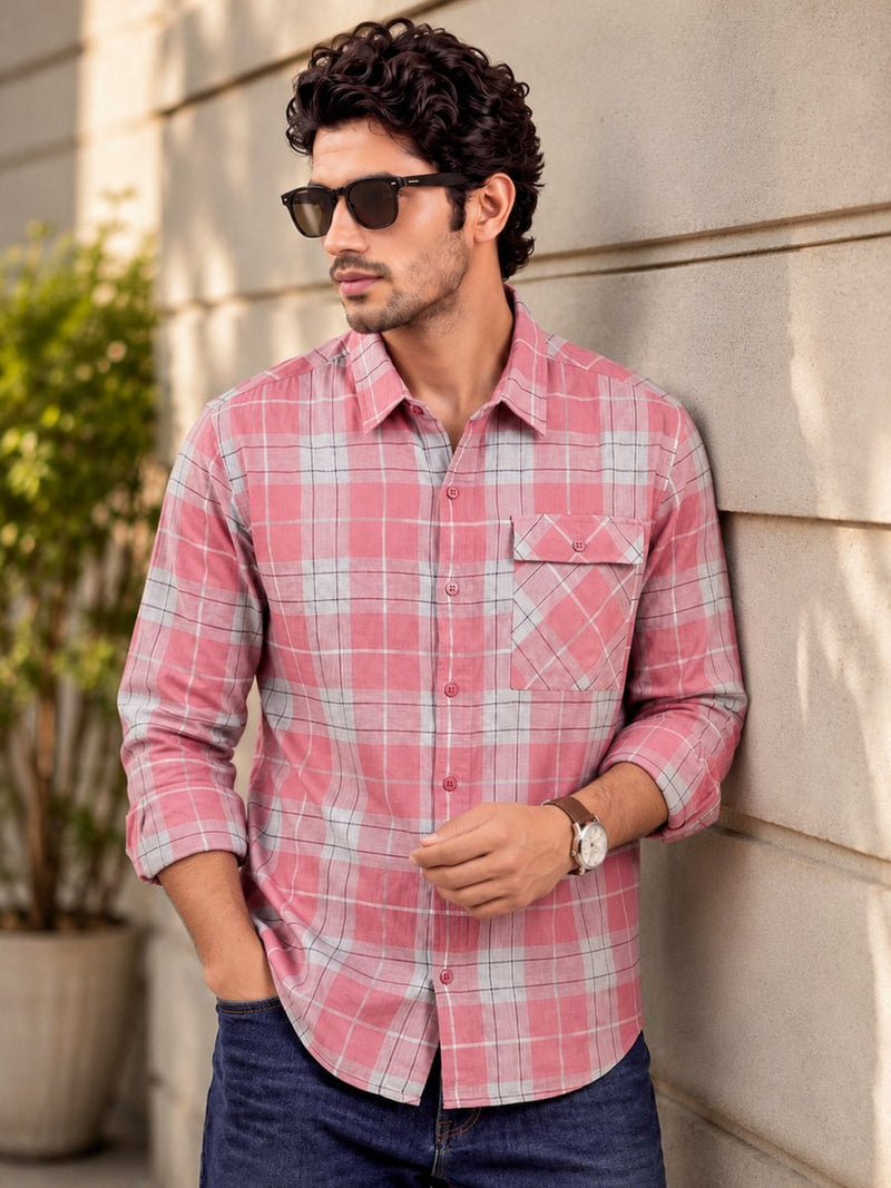 Plaid: Flamingo - Shirt | MyDesignation