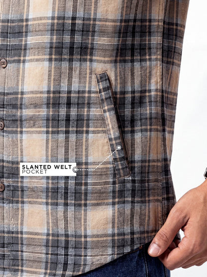 Plaid: Latte - Shirt | MyDesignation