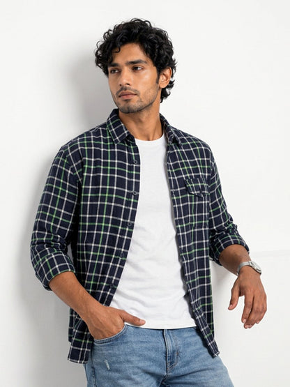 Plaid: Navy Blue - Shirt | MyDesignation