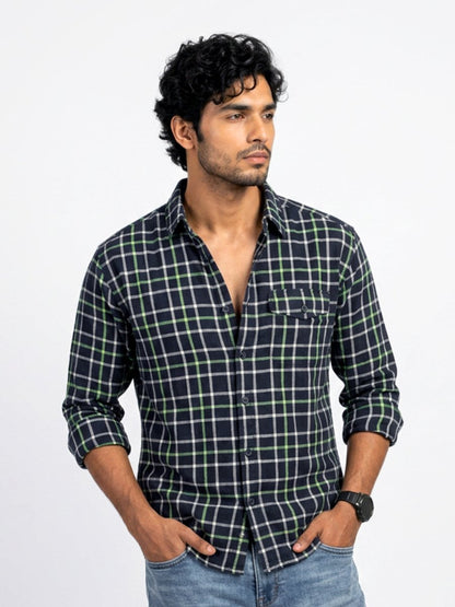 Plaid: Navy Blue - Shirt | MyDesignation