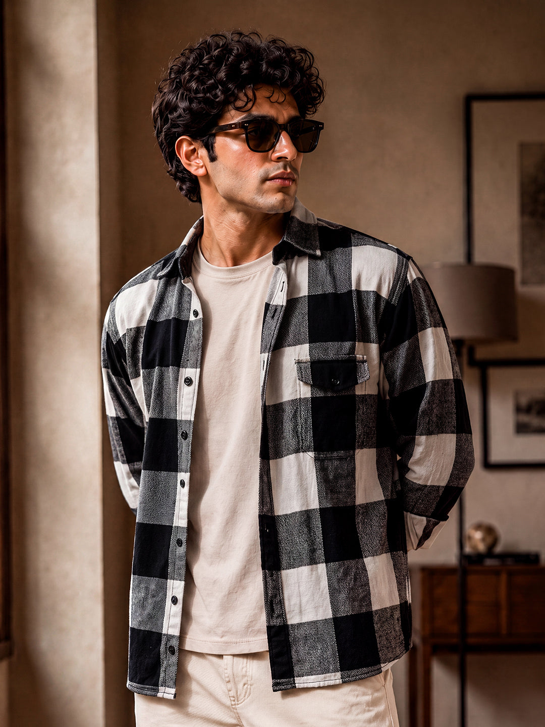 Plaid: Black and White