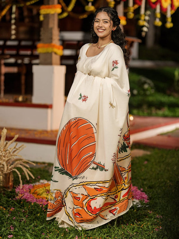 Pookkalam Saree - Saree | MyDesignation