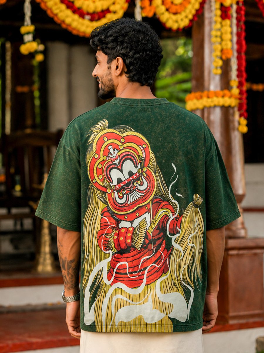 Pottan Theyyam - Oversized T-shirt | MyDesignation