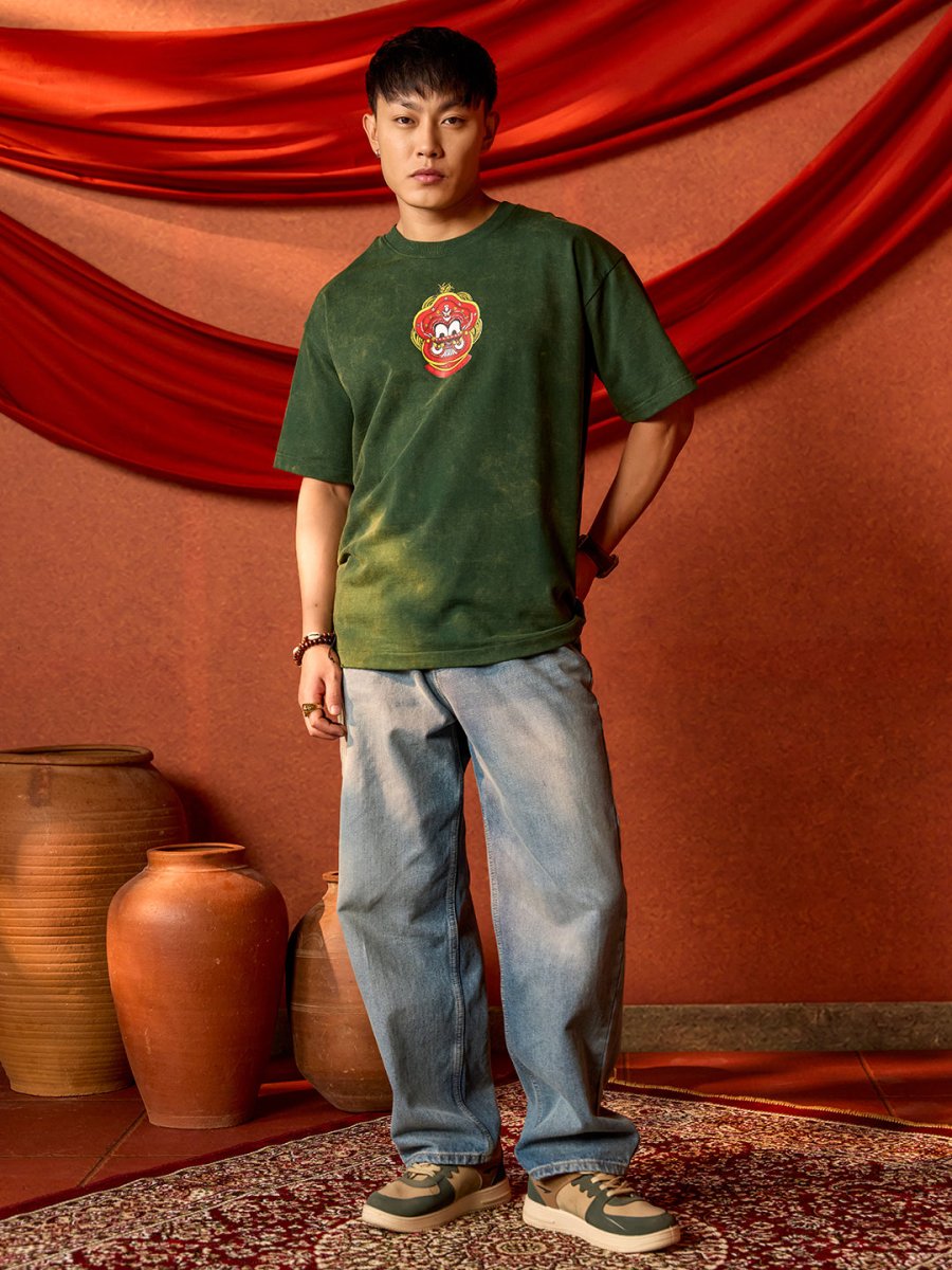 Pottan Theyyam - Oversized T-shirt | Mydesignation