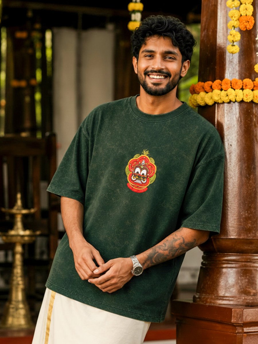 Pottan Theyyam - Oversized T-shirt | MyDesignation