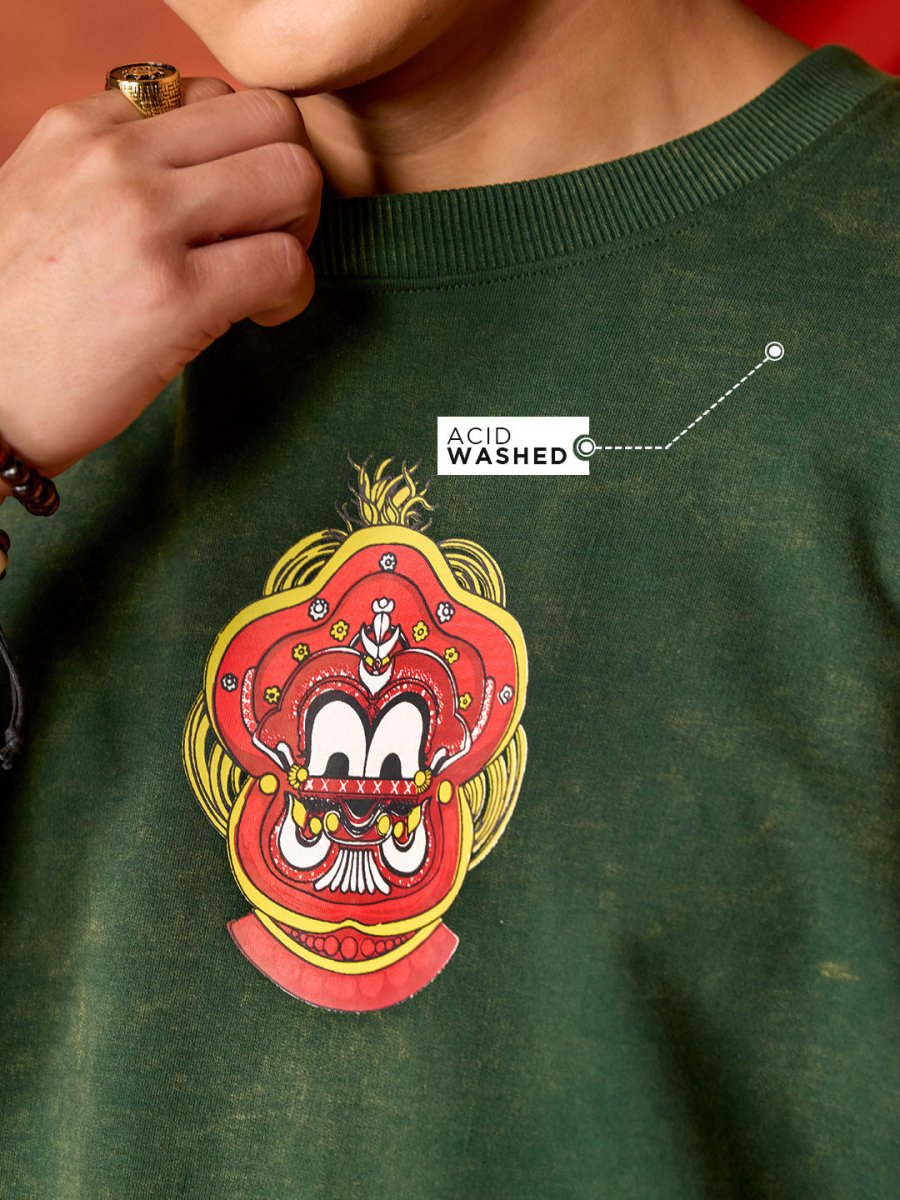 Pottan Theyyam - Oversized T-shirt | Mydesignation