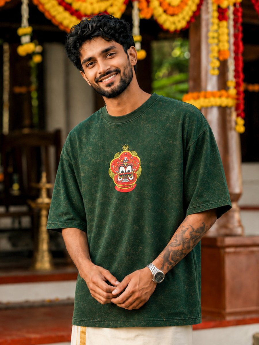 Pottan Theyyam - Oversized T-shirt | MyDesignation