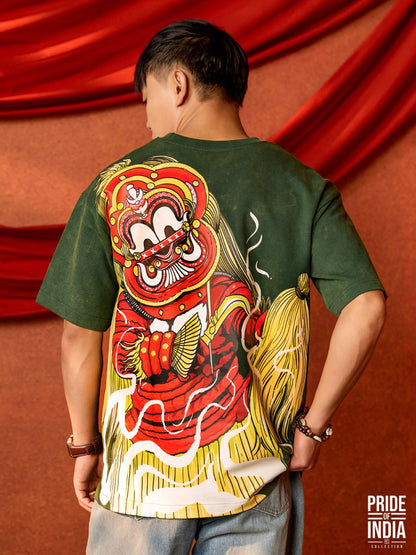 Pottan Theyyam - Oversized T-shirt | Mydesignation