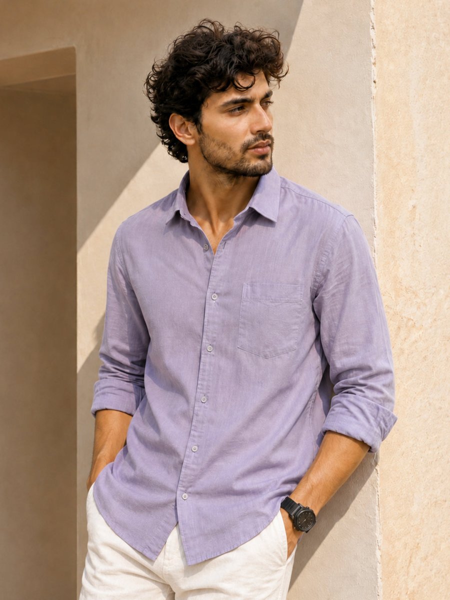 Purple Cotton Shirt - Shirt | MyDesignation