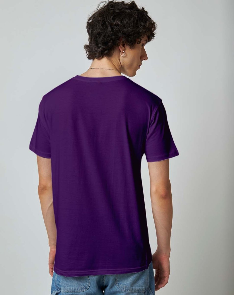 Purple Plain T-shirt - Plain T-shirt | Mydesignation