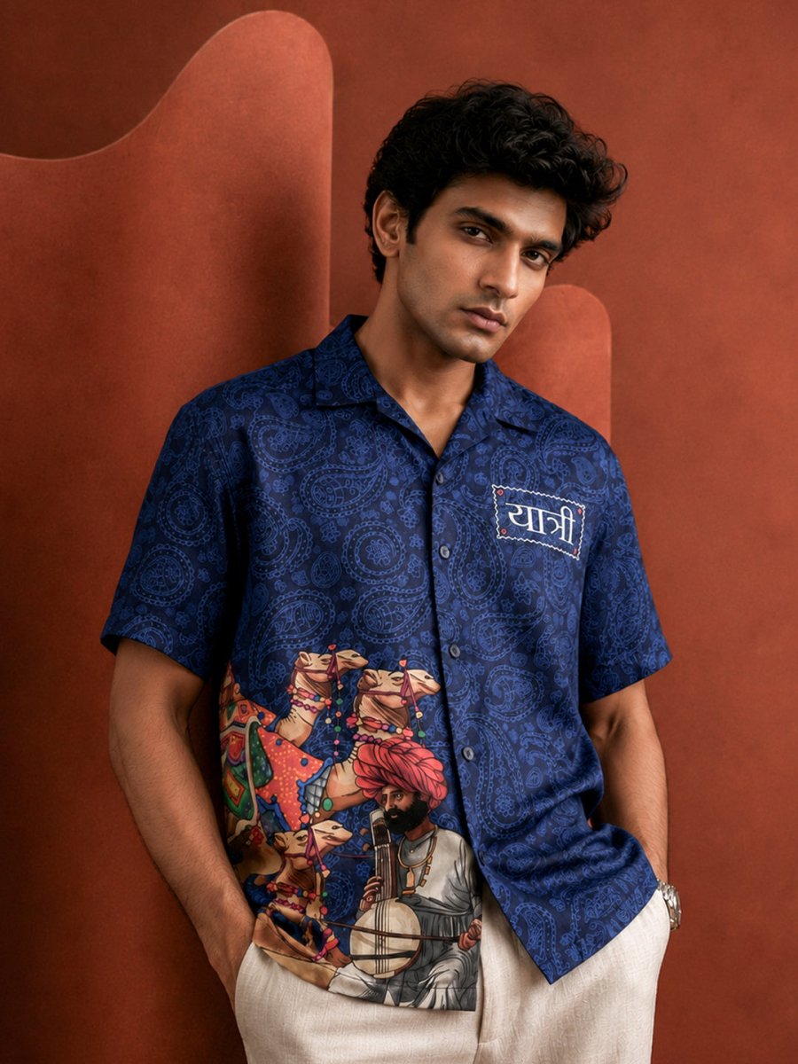 Rajasthan Desert Trail Embroidered - Shirt | MyDesignation