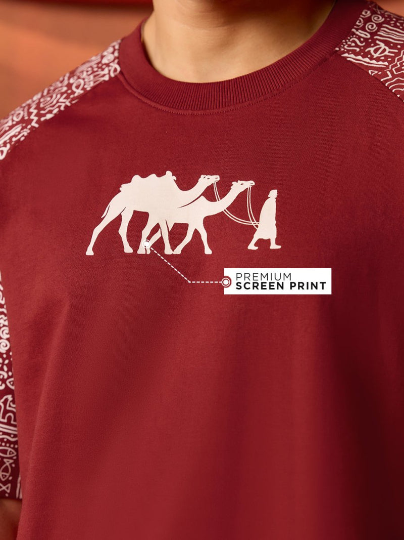 Rajasthani Folk - Oversized T-shirt | Mydesignation
