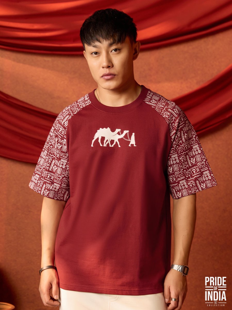 Rajasthani Folk - Oversized T-shirt | Mydesignation
