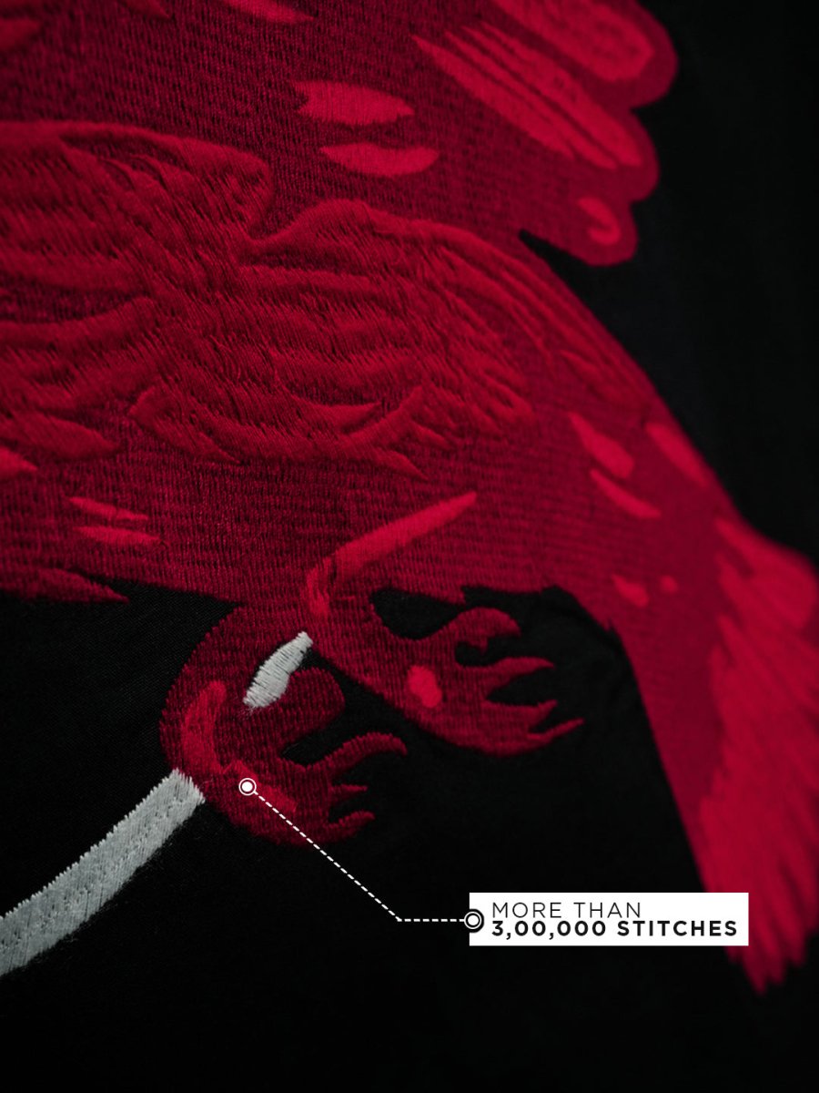 Raven Embroidered | Relaxed Fit | Luxe Cotton Shirt - Shirt | Mydesignation