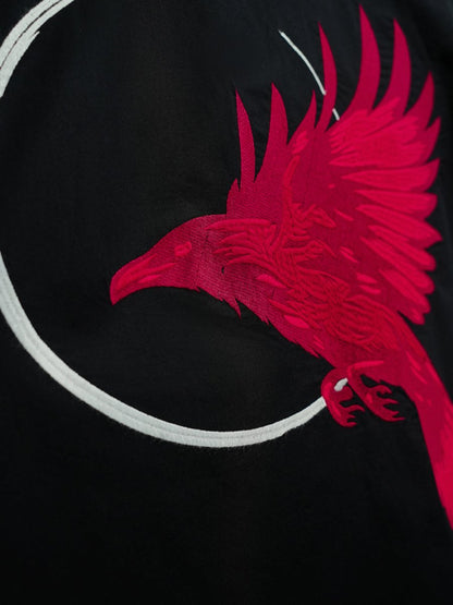 Raven Embroidered | Relaxed Fit | Luxe Cotton Shirt - Shirt | Mydesignation