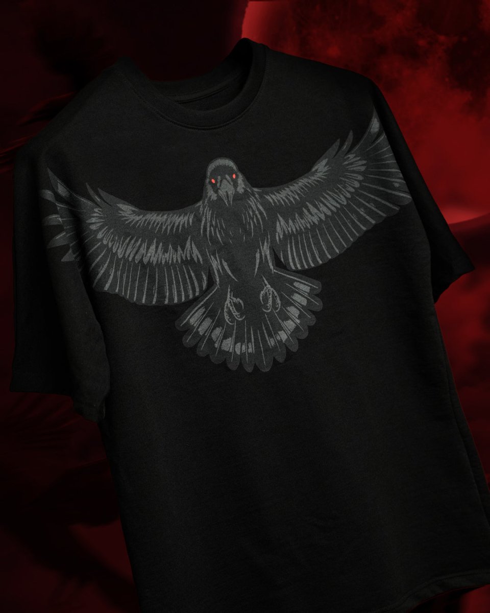 Raven - Women Oversized T-shirt | Mydesignation