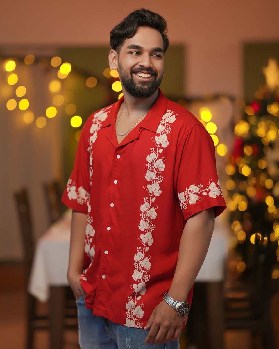 Red Panel Shirt Xmas Essentials Mydesignation