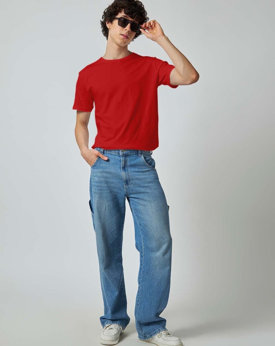 Red Plain T-shirt - Plain T-shirt | Mydesignation