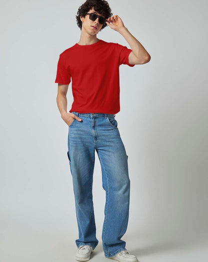 Red Plain T-shirt - Plain T-shirt | Mydesignation