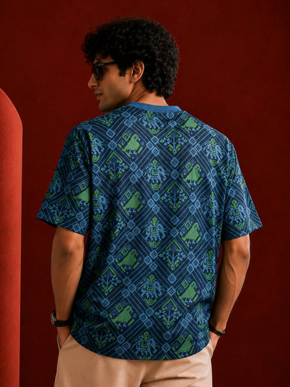 Regal Lion Patola - Oversized T-shirt | MyDesignation