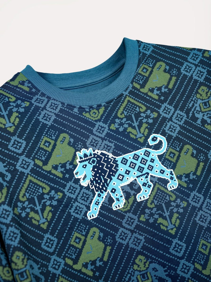 Regal Lion Patola - Oversized T-shirt | MyDesignation