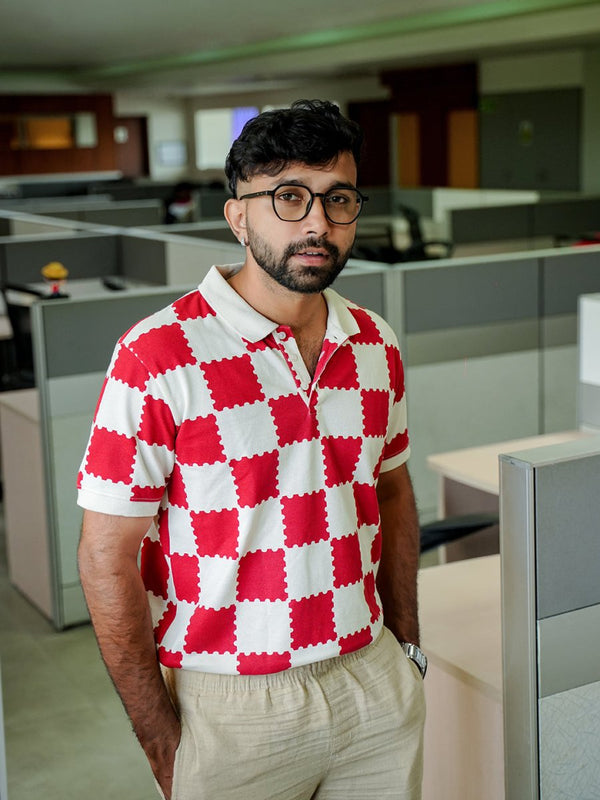 Retro Print Polo - Polo T-shirts | Mydesignation
