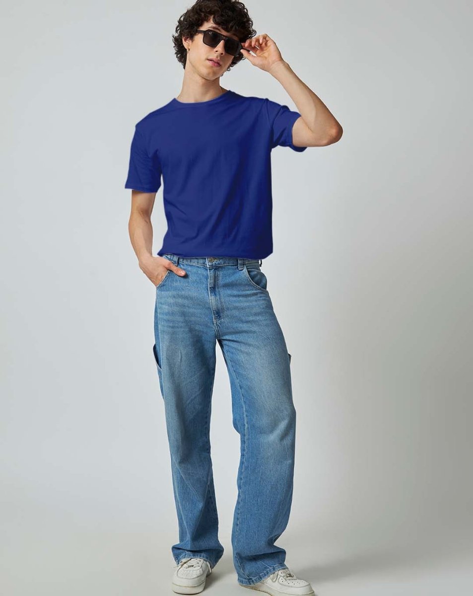 Royal Blue Plain T-shirt - Plain T-shirt | Mydesignation