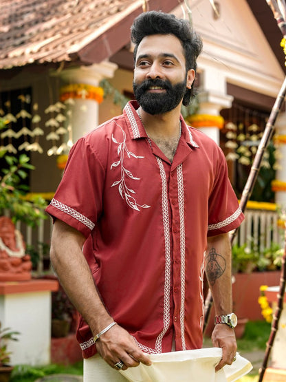 Royal Embroidered Shirt - Pongal Special | Mydesignation