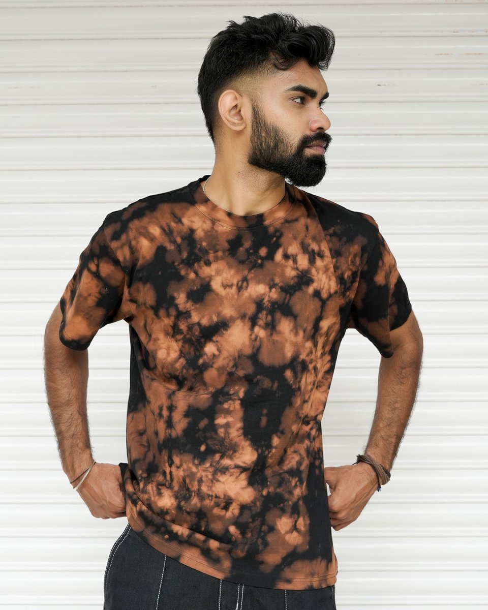 Rusty Brown - Men Tie - Dye T-shirt | Mydesignation