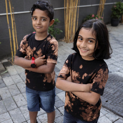 Rusty Brown Kids Tshirt - Tie Dye - Kids Tie - Dye T-shirt | Mydesignation