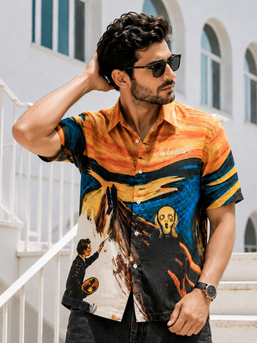 Scream Artistic Embroidered - Shirt | MyDesignation
