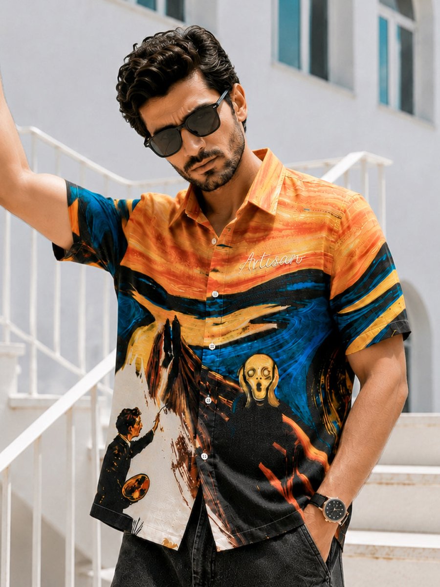 Scream Artistic Embroidered - Shirt | MyDesignation