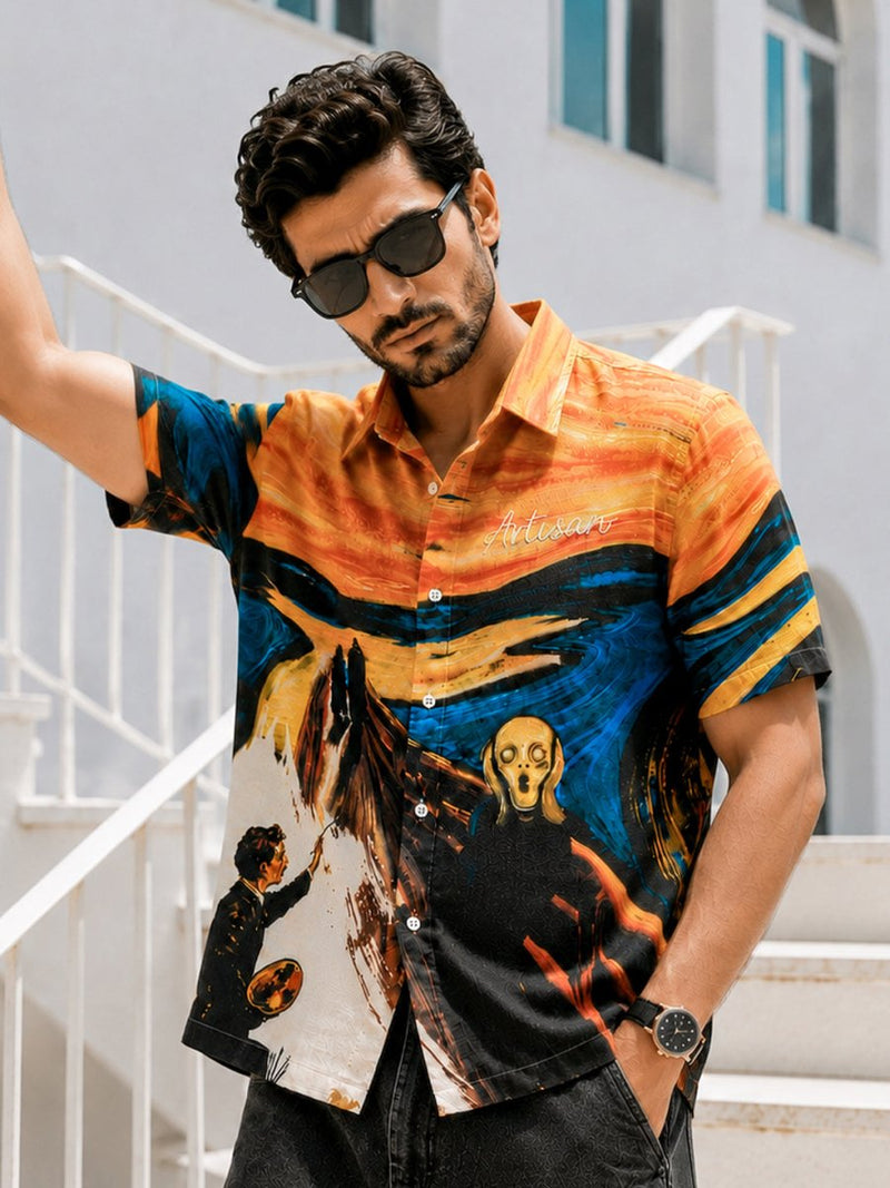 Scream Artistic Embroidered - Shirt | MyDesignation
