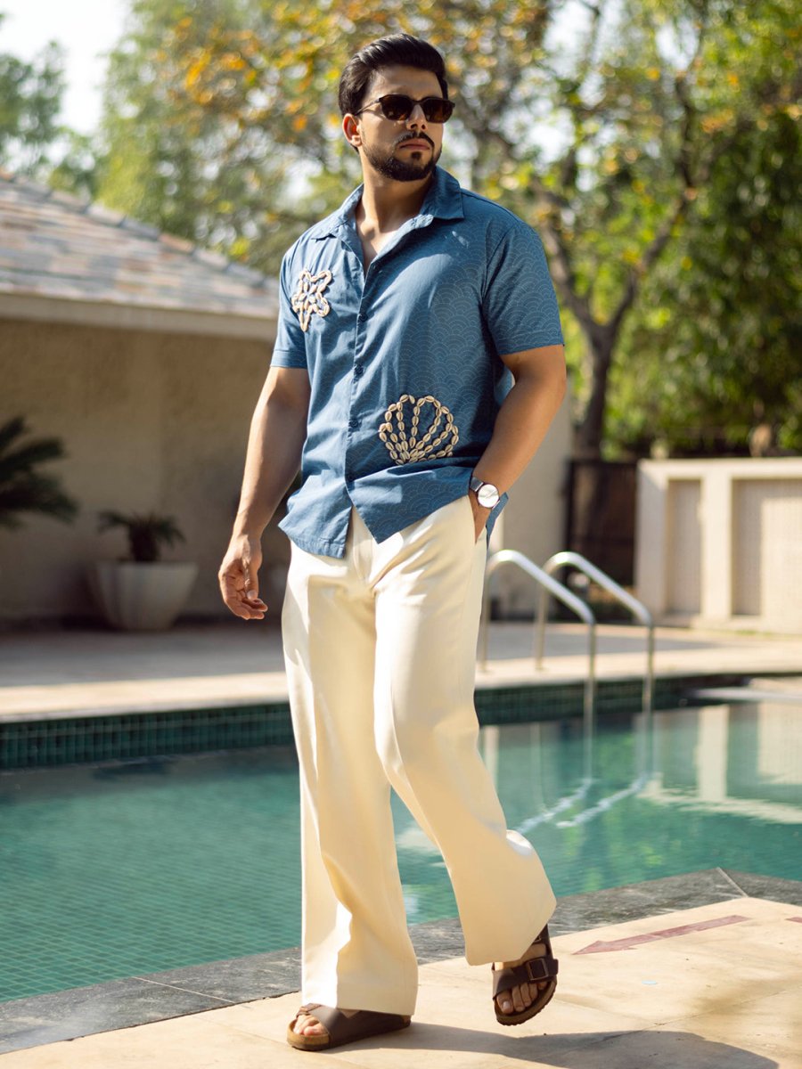 Shell Embroidered Shirt - Shirt | Mydesignation