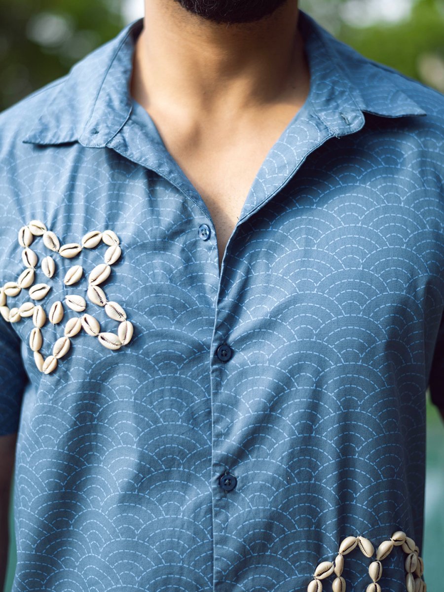 Shell Embroidered Shirt - Shirt | Mydesignation