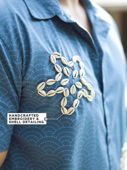 Shell Embroidered Shirt - Shirt | Mydesignation