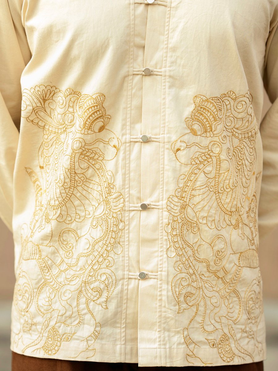 Simha Yali Embroidered Shirt - Shirt | Mydesignation