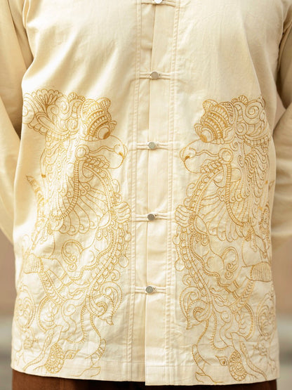 Simha Yali Embroidered Shirt - Shirt | Mydesignation