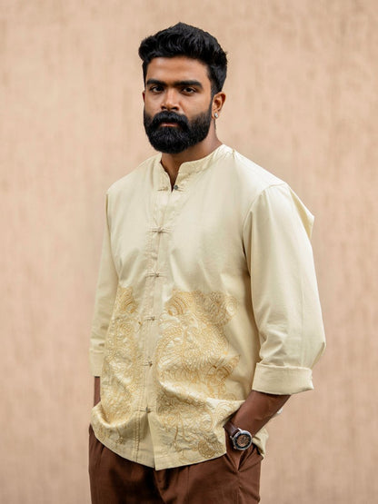 Simha Yali Embroidered Shirt - Shirt | Mydesignation
