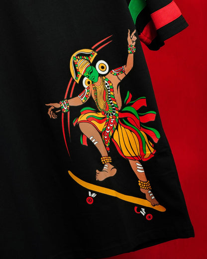 Skating Thullal - Men Oversized T-shirt | Mydesignation