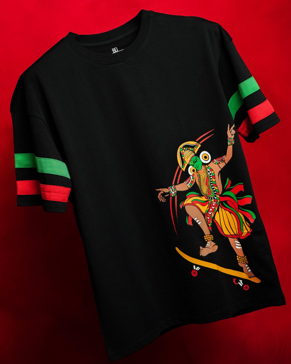 Skating Thullal - Men Oversized T-shirt | Mydesignation