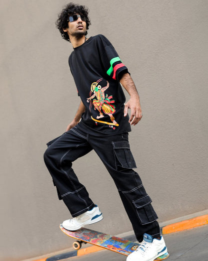 Skating Thullal - Men Oversized T-shirt | Mydesignation