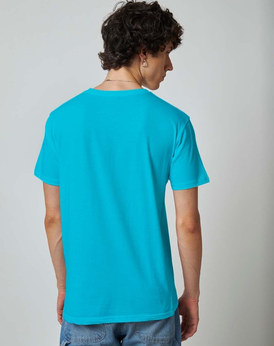 Sky Blue Plain T-shirt - Plain T-shirt | Mydesignation