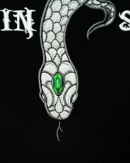 Snake Embroidered - Men Oversized T-shirt | Mydesignation