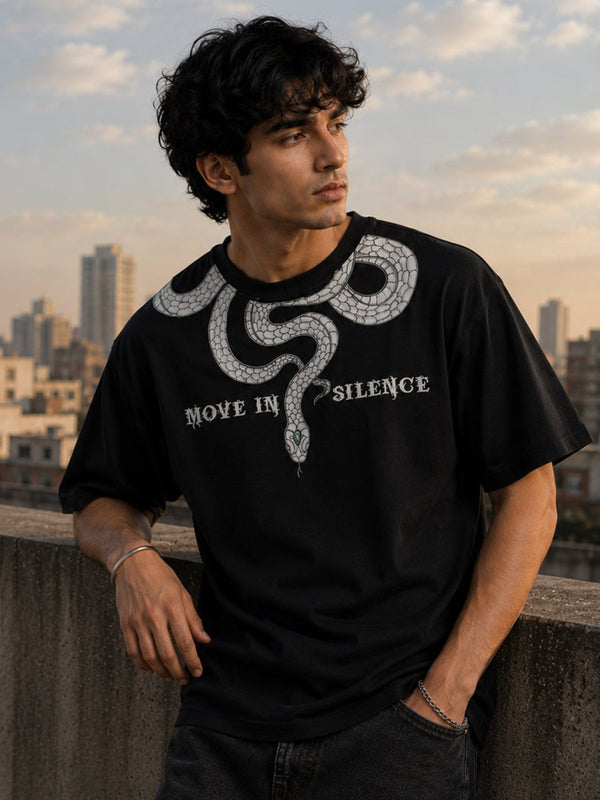 Snake Embroidered - Oversized T-shirt | MyDesignation