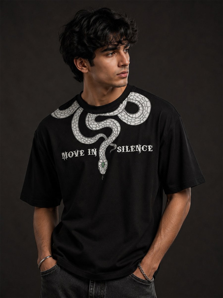 Snake Embroidered - Oversized T-shirt | MyDesignation